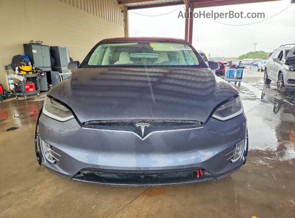 5YJXCDE44JF081127 2018 TESLA MODEL Gray Widok z tyłu