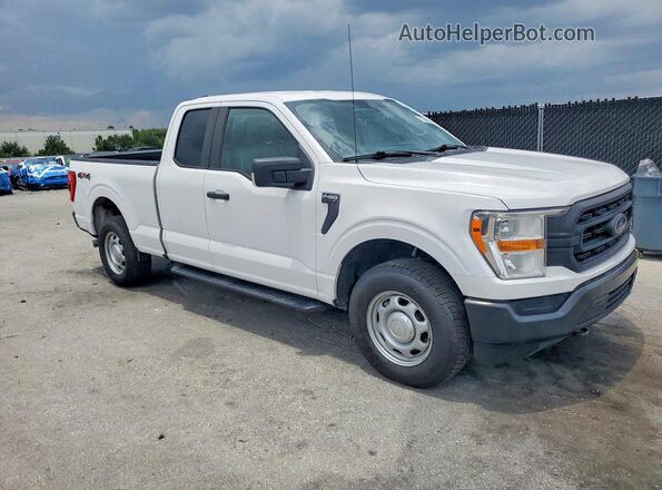 1FTFX1E57MKD08647 2021 FORD F150 Белый Вид спереди