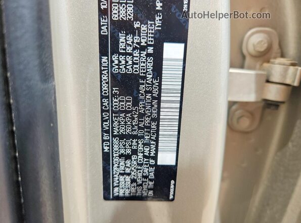 YV4A22PK0G1038685 2016 VOLVO XC90 Gold Панорамний вид салону 360°