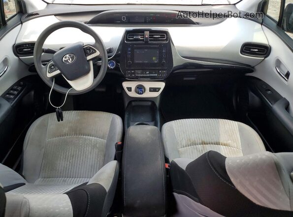 JTDKBRFU6J3062715 2018 TOYOTA PRIUS Серебряный Вид щитка приборов