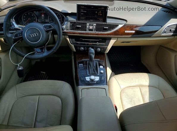 WAUGFAFC0GN048502 2016 AUDI A6 Желто-коричневый Вид панели приборов