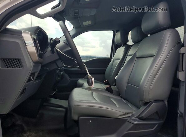 1FTFX1E57MKD08647 2021 FORD F150 Белый Вид панели приборов