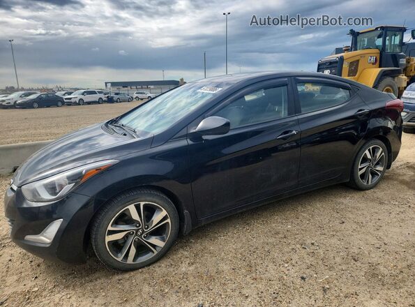 KMHDH4AH6GU592346 2016 HYUNDAI ELANTRA Черный Задняя левая четверть