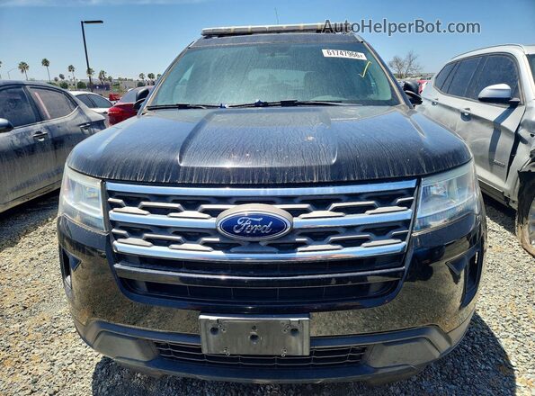 1FM5K7B8XJGC86813 2018 FORD EXPLORER Black Rear view