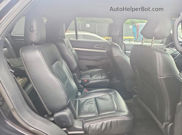 1FM5K8D87HGA52738 2017 FORD EXPLORER Black Вид підкапотного простору
