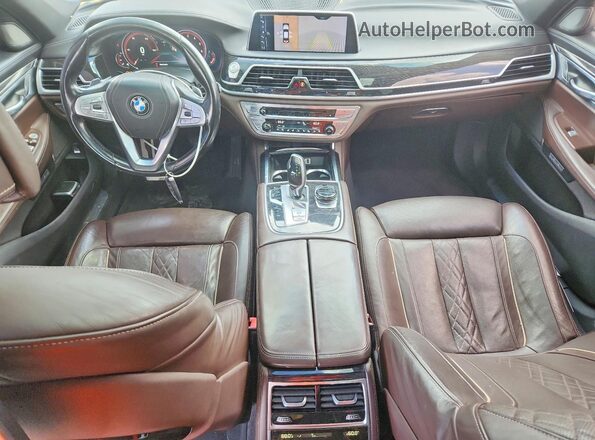 WBA7E2C58GG547860 2016 BMW 7 SERIES White Vista del cuadro de instrumentos