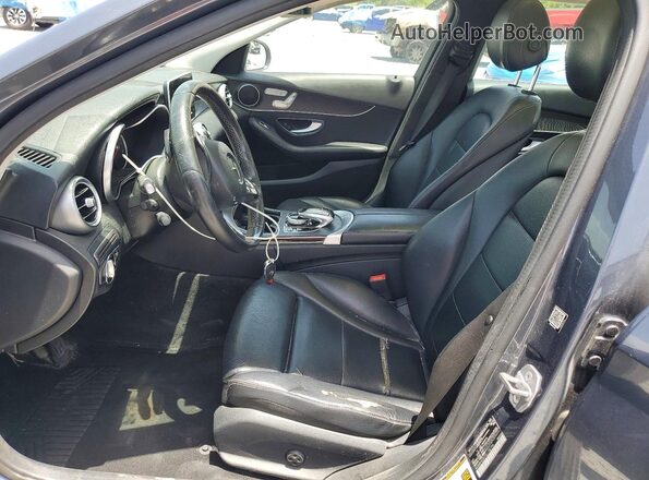 55SWF4KB7GU158196 2016 MERCEDES-BENZ C Gray Widok deski rozdzielczej