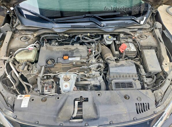 2HGFC2F59JH536170 2018 HONDA CIVIC Black Widok komory silnika