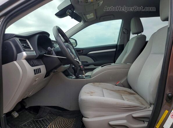 5TDZZRFH0KS289766 2019 TOYOTA HIGHLANDER Gray Вид панелі приладів