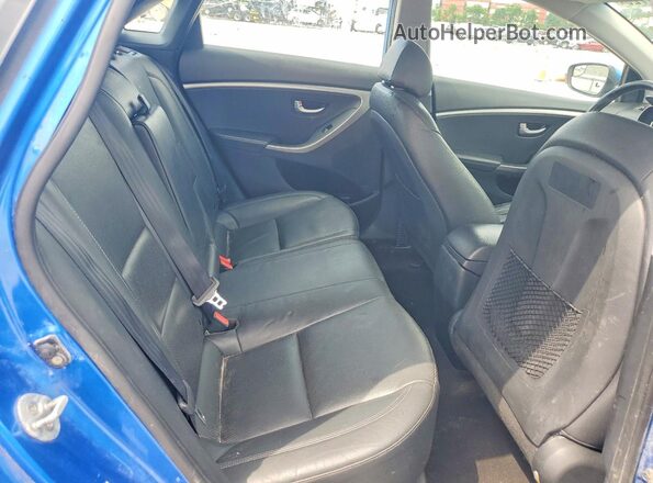 KMHD35LH5HU355138 2017 HYUNDAI ELANTRA Blue Вид задніх сидінь