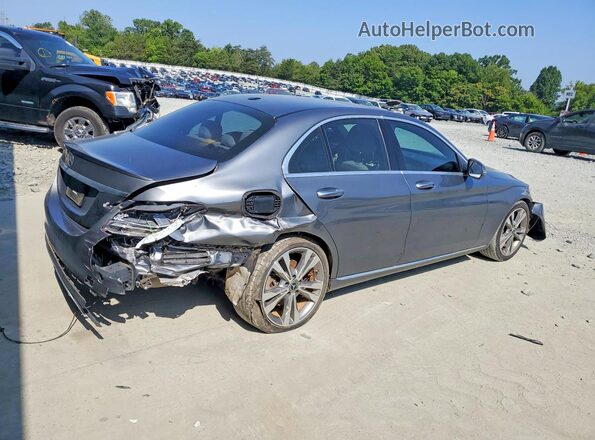 55SWF4JB8JU241418 2018 MERCEDES-BENZ C Gray Przód prawy