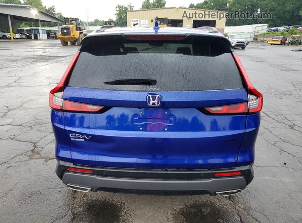 5J6RS6H80SL001014 2025 HONDA CR-V Синий Вид салона спереди