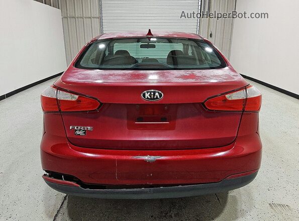 KNAFK4A64G5562377 2016 KIA FORTE Red Սալոնի դիմացի տեսք