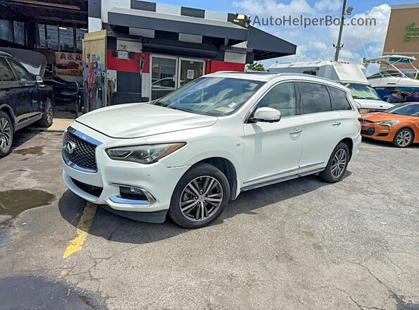 5N1DL0MN3KC502819 2019 INFINITI QX60 White Задня права чверть