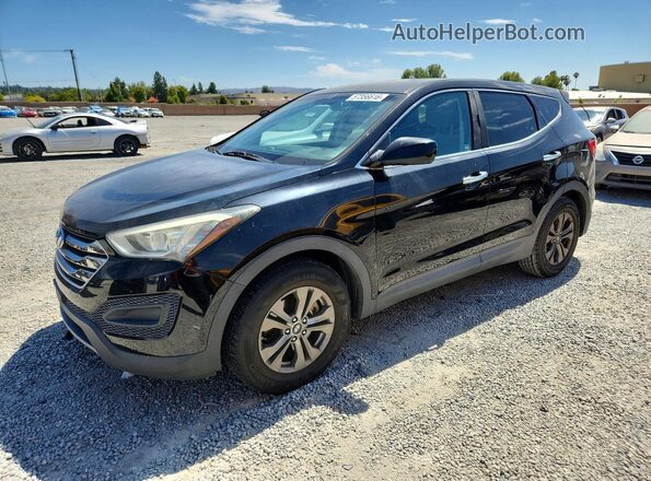 5XYZT3LB1GG351663 2016 HYUNDAI SANTA Black Հետևի ձախ