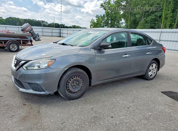 3N1AB7AP8HY407653 2017 NISSAN SENTRA Серый Задняя левая четверть
