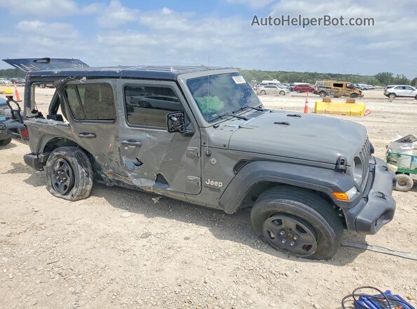 1C4HJXDG7LW133422 2020 JEEP WRANGLER Gray Widok z przodu