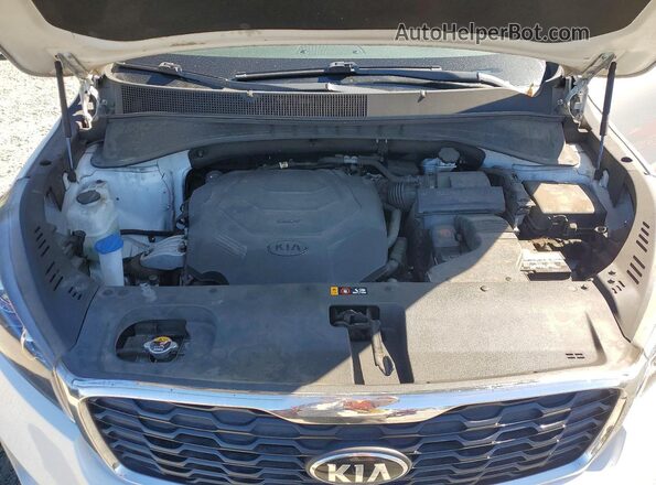 5XYPGDA56KG468663 2019 KIA SORENTO White VIN կոդի պիտակի տեսք