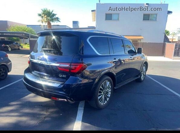 JN8AZ2NF8K9685855 2019 INFINITI QX80 Blue Вид спереду