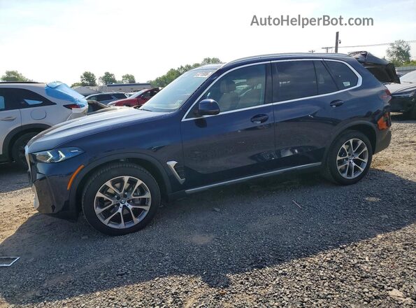 5UX23EU02T9055166 2026 BMW X5 Blue Հետևի ձախ