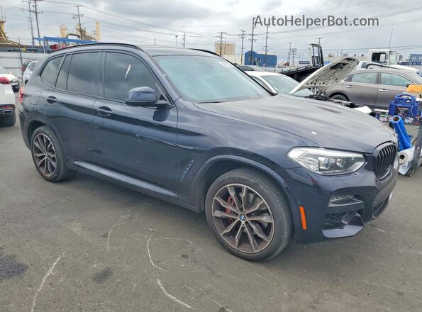 5UXTY3C06M9G20129 2021 BMW X3 Black Front view