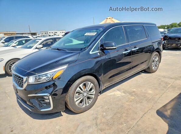 KNDMC5C16K6558445 2019 KIA SEDONA Black უკანა მარცხენა
