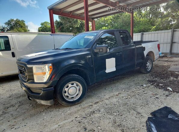 1FTEX1CP6NKD93398 2022 FORD F150 Black Задня ліва чверть