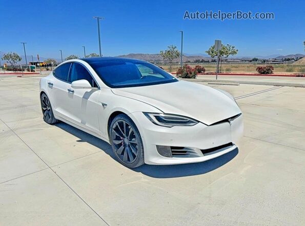 5YJSA1E47MF427870 2021 TESLA MODEL S White Tył lewy