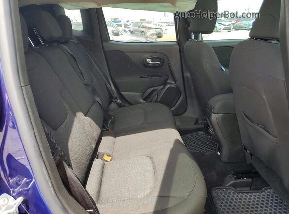 ZACNJCBB7MPM43262 2021 JEEP RENEGADE Blue Вид задньої частини салону