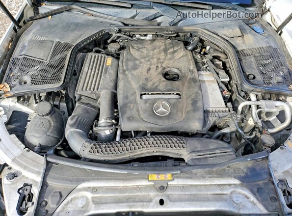55SWF4JB5HU194150 2017 MERCEDES-BENZ C White Engine compartment view