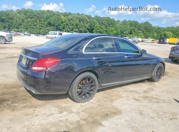 WDDWF4JB0GR151965 2016 MERCEDES-BENZ C Черный Передняя правая четверть