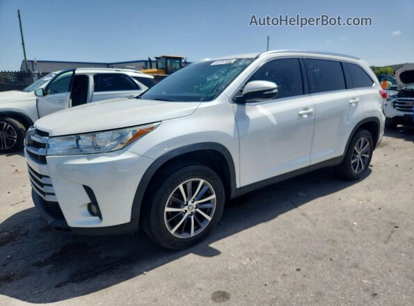 5TDKZRFH0KS342774 2019 TOYOTA HIGHLANDER White უკანა მარცხენა