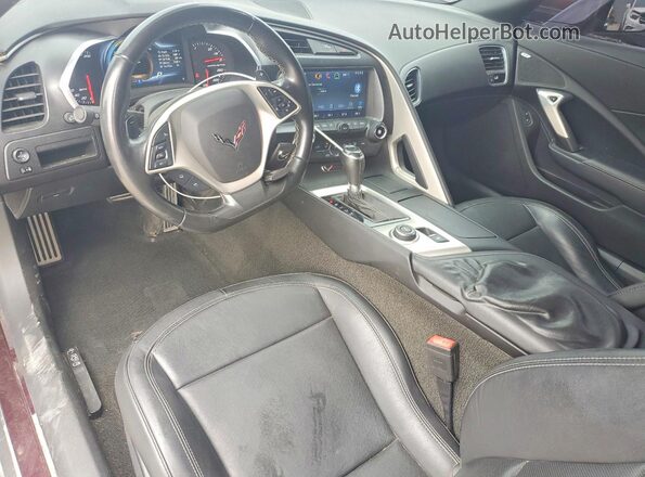 1G1YB2D75H5109061 2017 CHEVROLET CORVETTE Black ხელსაწყოთა პანელის ხედი