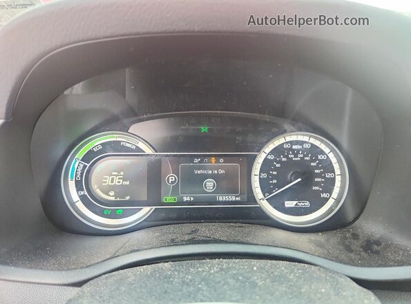 KNDCC3LC0H5042212 2017 KIA NIRO Red უკანა სავარძლების ხედი