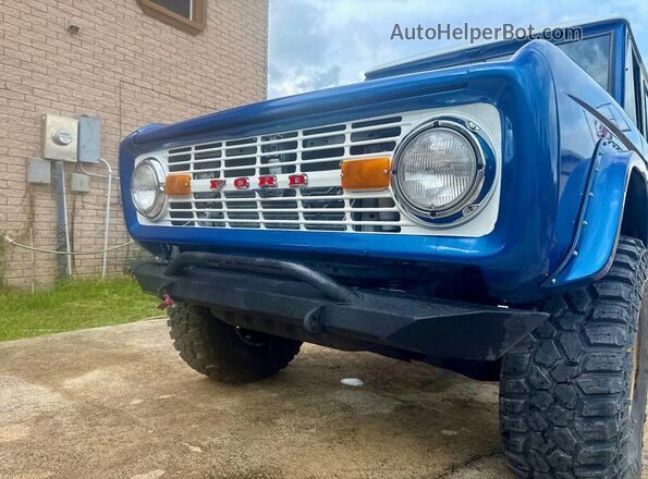1D37281C0L0 1966 FORD BRONCO Синий Вид наклейки с VIN-кодом