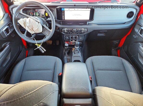 1C4RJXN61RW229128 2024 JEEP WRANGLER Red Instrument cluster view