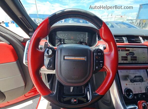 SALWZ2SE8JA191871 2018 LAND ROVER RANGE Red Հետևի նստատեղերի տեսք