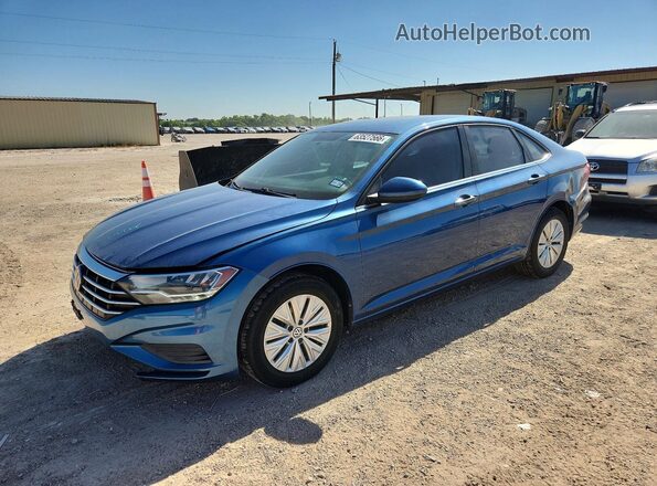 3VWC57BU6KM051152 2019 VOLKSWAGEN JETTA Blue Trasero izquierdo
