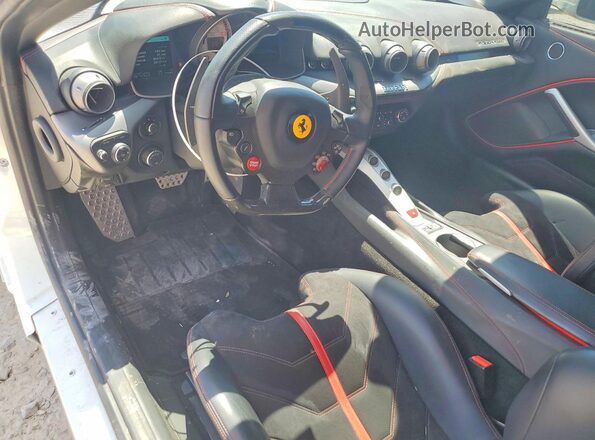ZFF74UFA5E0198254 2014 FERRARI F12 White Dashboard view