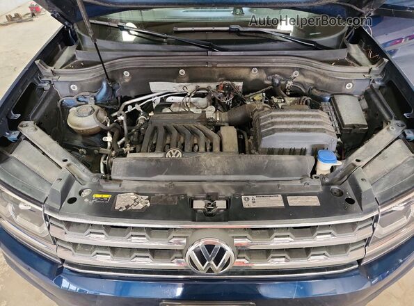 1V2KR2CA1JC581215 2018 VOLKSWAGEN ATLAS Blue VIN კოდის სტიკერის ხედი