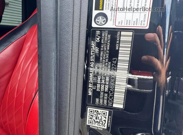 WDCYC6BJ0KX322743 2019 MERCEDES-BENZ G-CLASS Black 