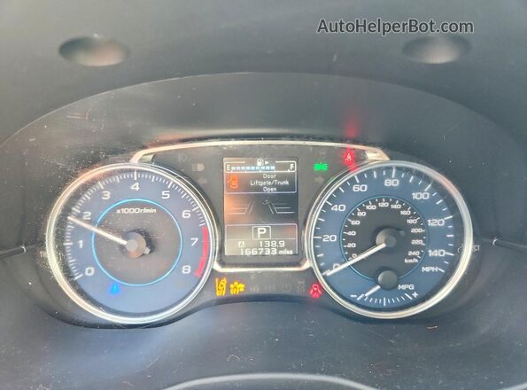 JF2GPANC2HH273264 2017 SUBARU CROSSTREK Black Հետևի նստատեղերի տեսք