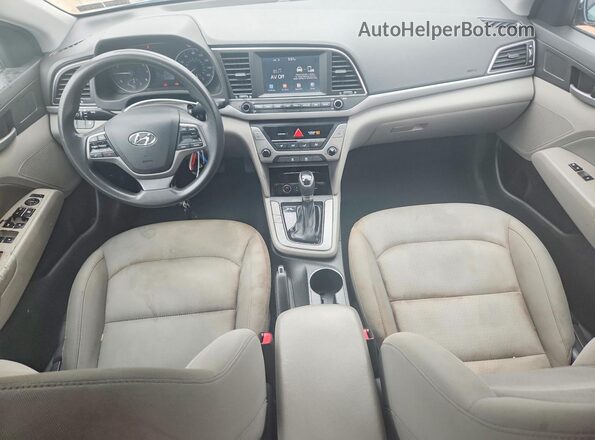 KMHD84LF9HU371322 2017 HYUNDAI ELANTRA Gray Вид щитка приладів