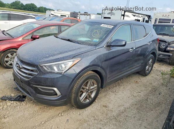 5NMZT3LB3HH039433 2017 HYUNDAI SANTA Синий Задняя левая четверть