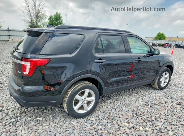 1FM5K8BH3JGC35353 2018 FORD EXPLORER Black Przód prawy