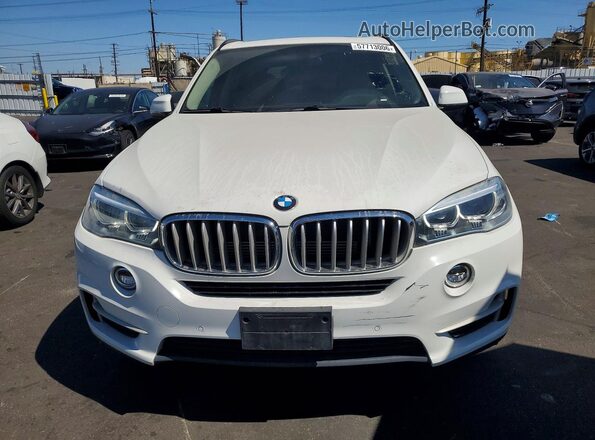 5UXKT0C51G0S79586 2016 BMW X5 White Widok z tyłu