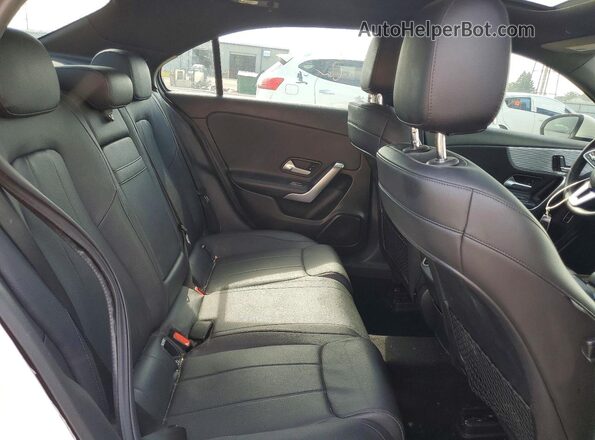 WDD3G4EB0KW001892 2019 MERCEDES-BENZ A-CLASS White Rear interior view