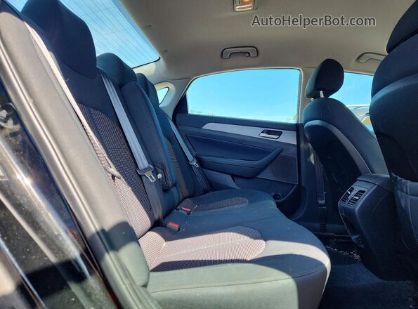 5NPE34AF4KH769257 2019 HYUNDAI SONATA Black უკანა სალონის ხედი
