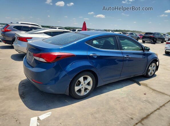 KMHDH4AE0GU568629 2016 HYUNDAI ELANTRA Blue Przód prawy