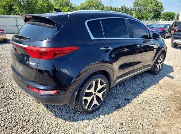 KNDPRCA66H7253836 2017 KIA SPORTAGE Black Передня права чверть